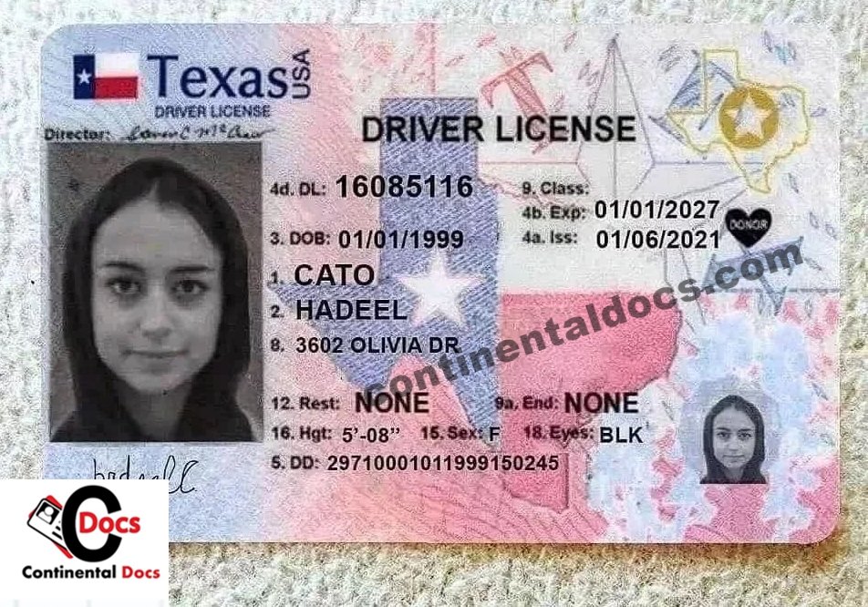 texas driver license.