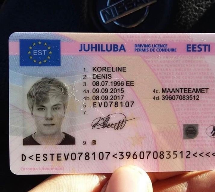 Estonia EU driving license. Get Estonian driving license. No test driving license Estonia