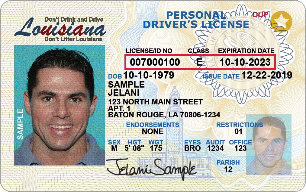 louisiana driver's license