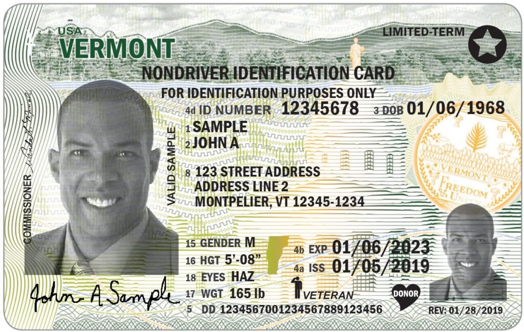 Vermont driver's license