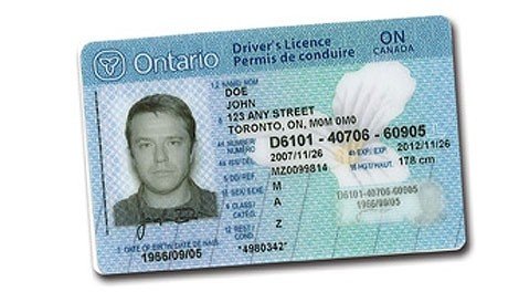 Ontario driver's license